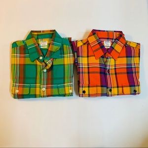 Set of 2 Men’s bonobos flannels size small